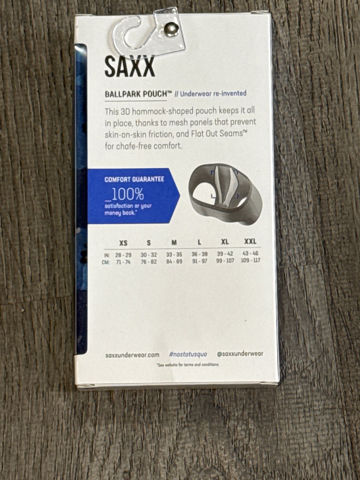 Men’s Slim Fit Boxer Brief with 5” Inseam – S – Blue Camo – Soft Viscose, Moisture-Wicking, No Fly