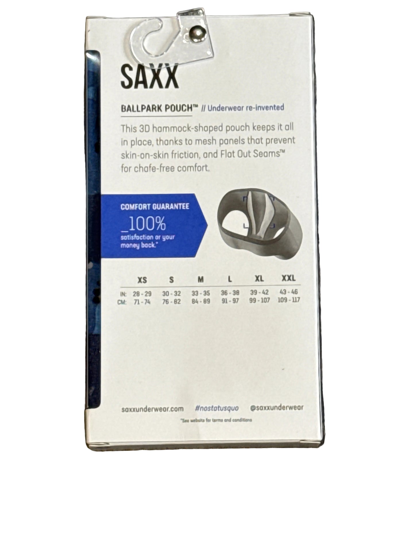 SAXX men’s blue camo slim fit boxer brief