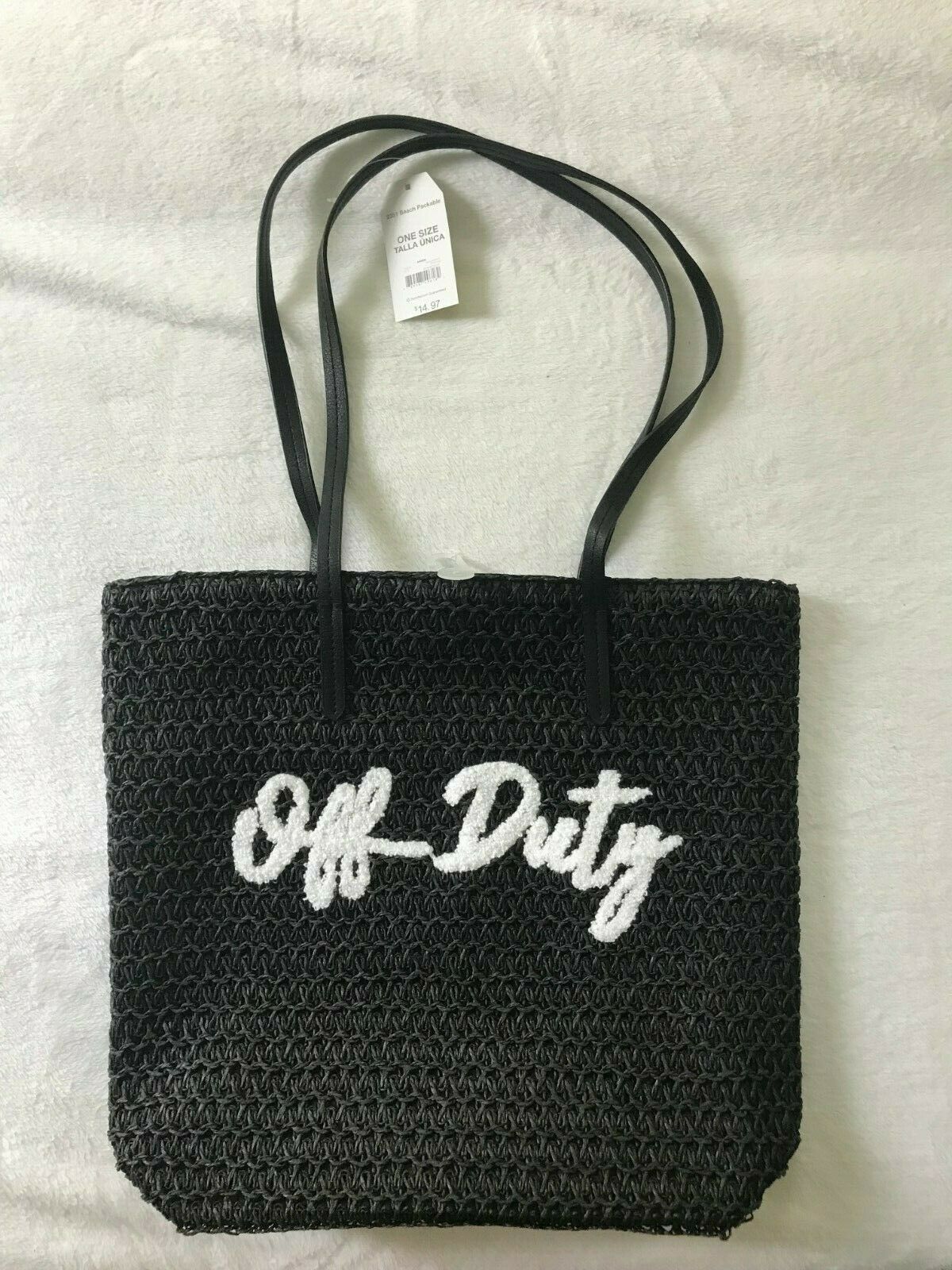 Time and Tru 2351 Beach Packable One Size Tote Reusable Bags Fashion Style