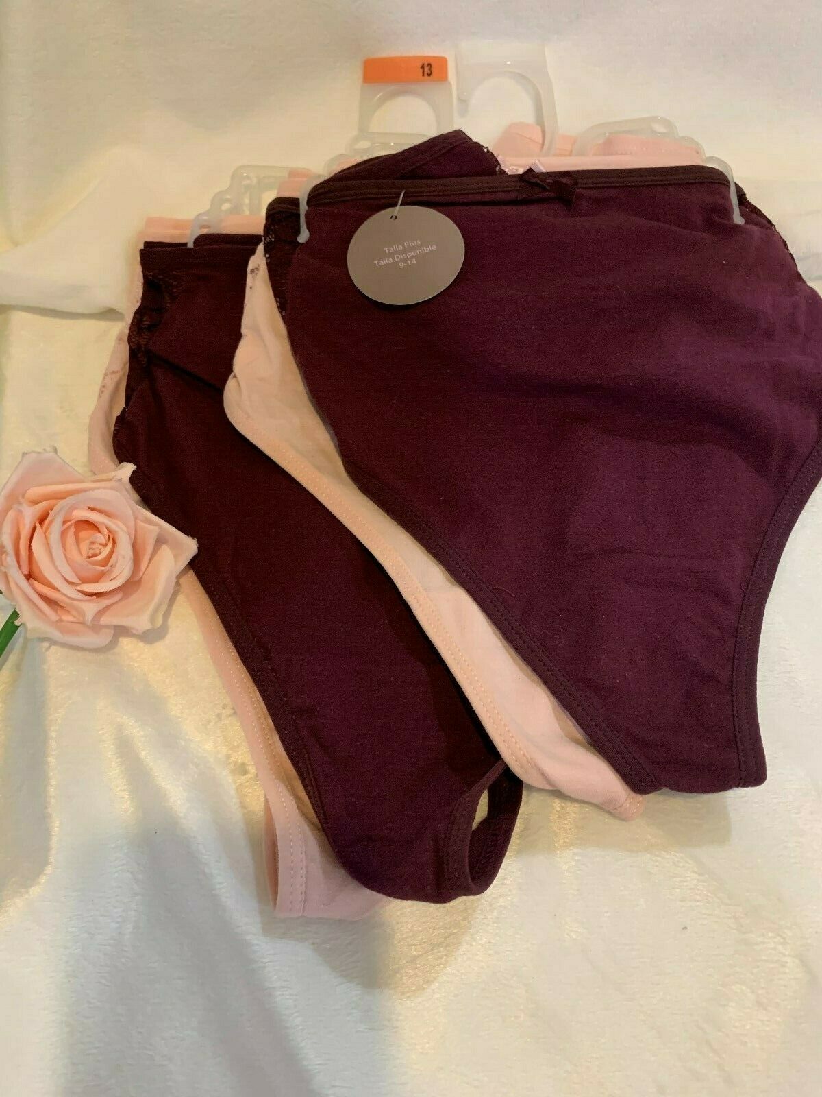 Secret Treasure 2PC Light Pink & Dark Pink Full Fig Thong Size 12 & 13