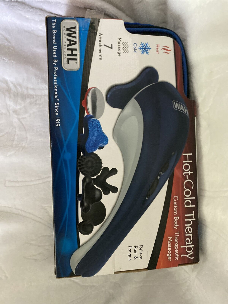 WAHL Hot Cold Therapy handheld Full-Body Therapeutic Massager 7 Attachments 4295