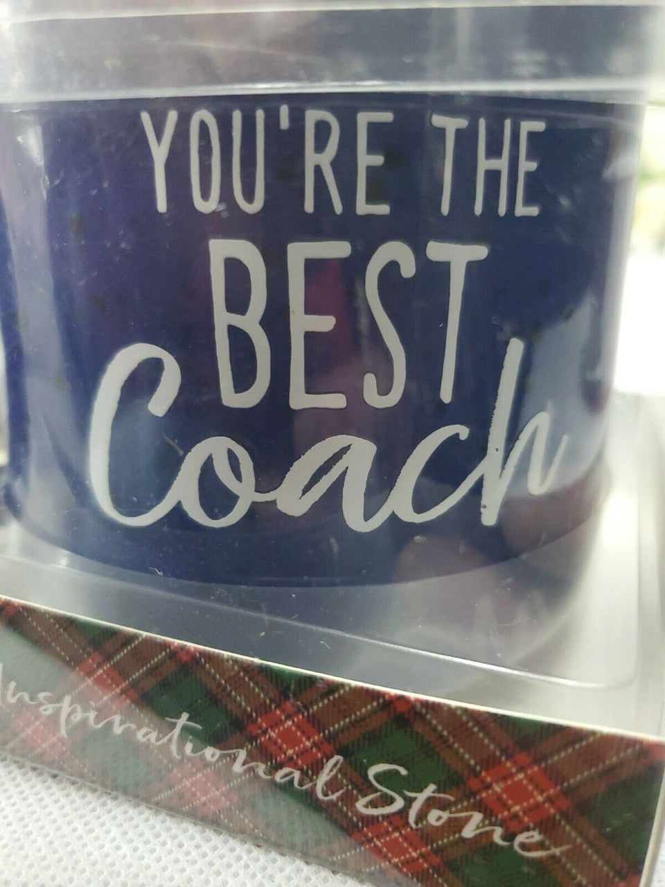Lighthouse gift set Ceramic mug decorating stone YOU'RE THE BEST COACH
