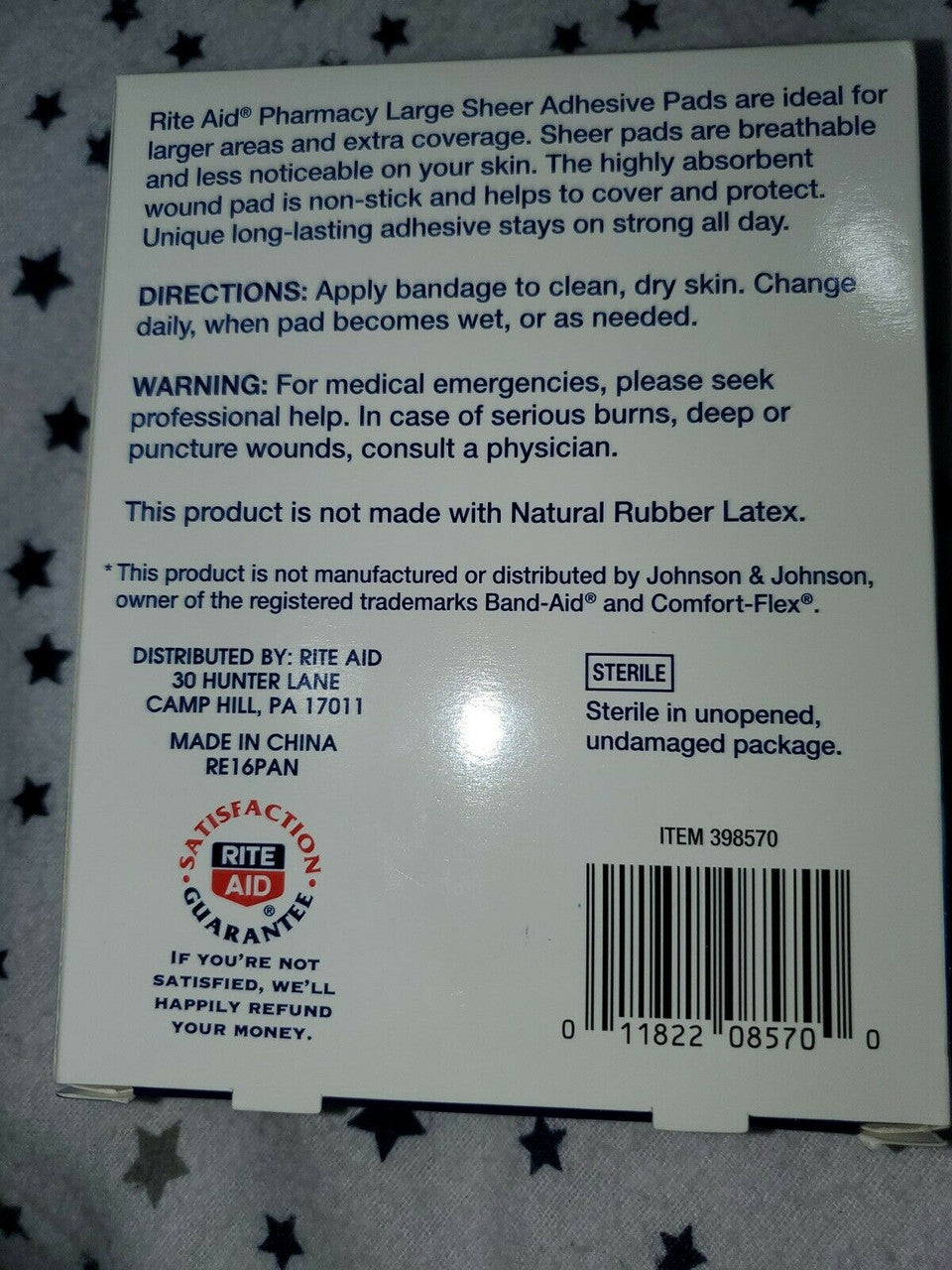 Rite Aid First Aid Advanced Antibacterial Strong Strip 10 ct xl