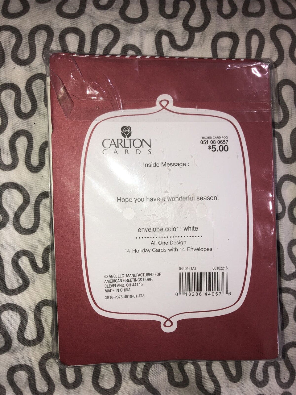 Carlton Holiday Greeting Cards W/Message 14 Cards With Envelopes