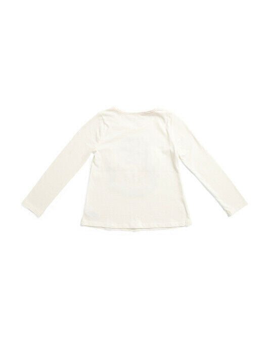 CYNTHIA ROWLEY Little Girls Ski Girl Long Sleeve Top Size 5/6 White
