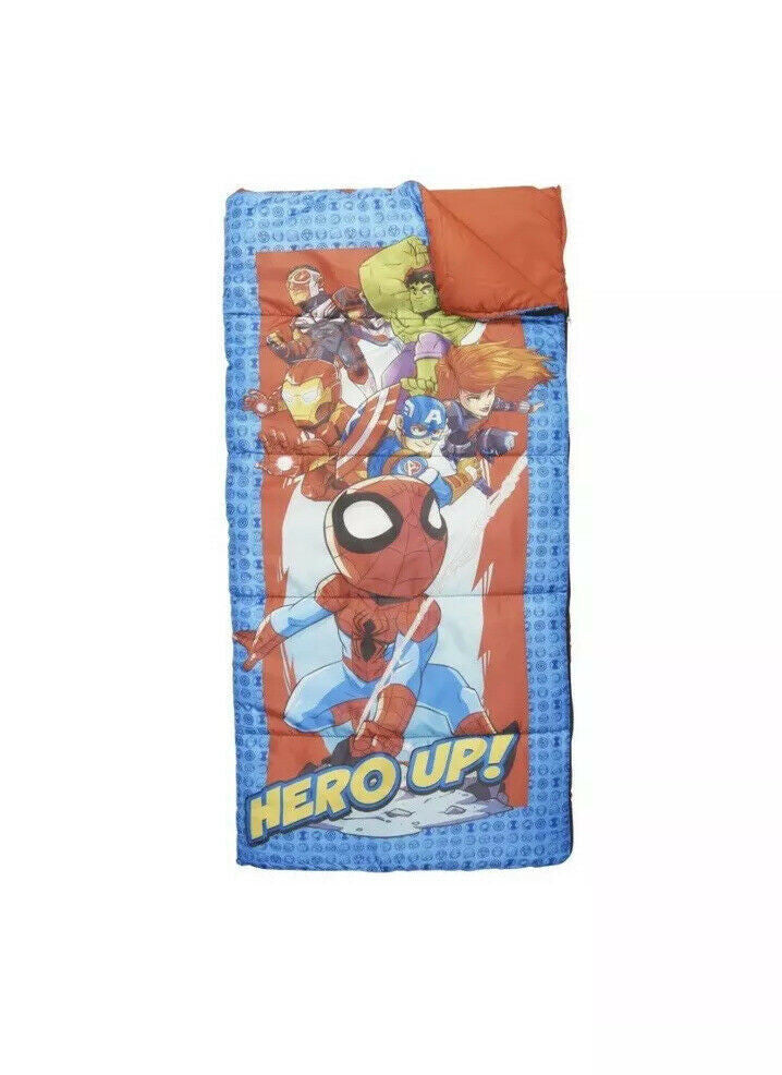 MARVEL SUPER HERO ADVENTURES FULL LENGTH ZIPPERED SLEEPING BAG 28 x 56"