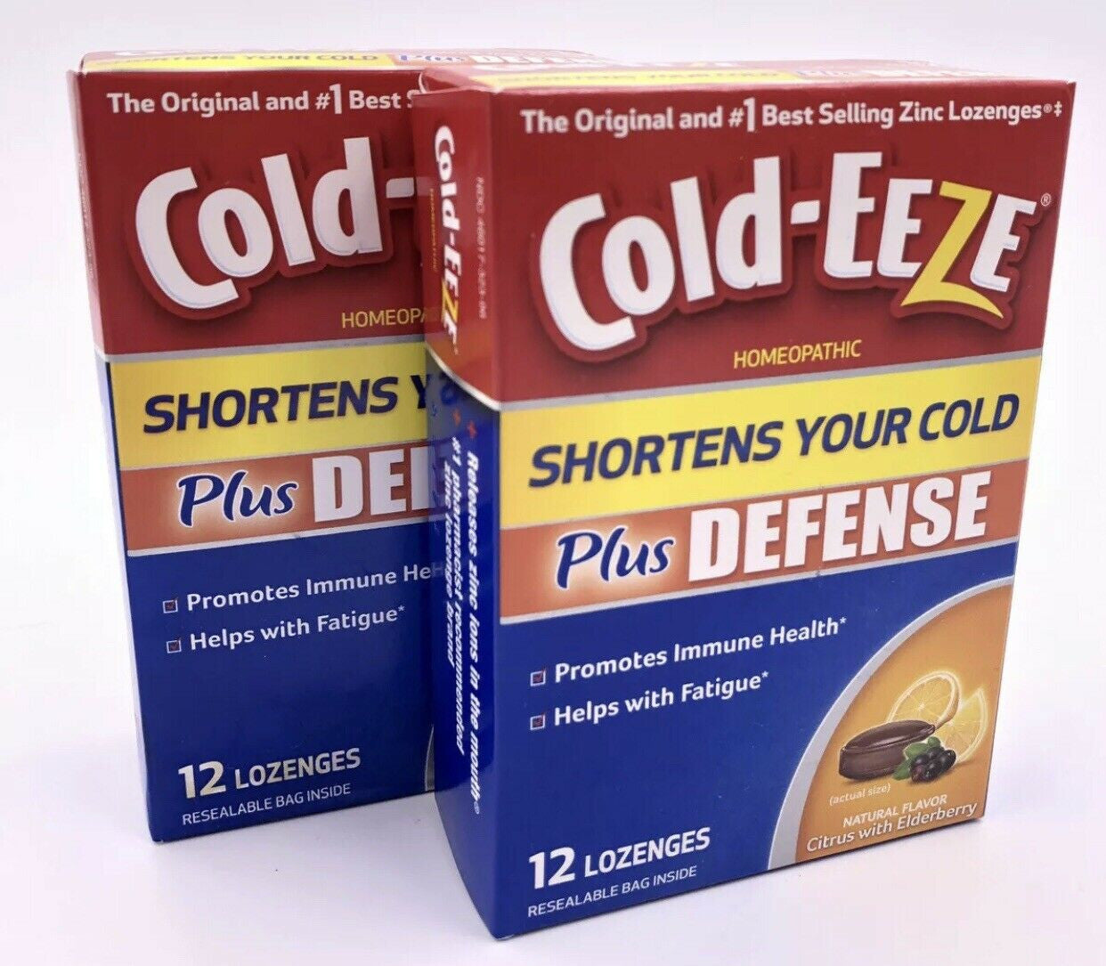Cold-EEZE Homeopathic Zinc Lozenges 12 Count *Lot of 2* SHORTEN YOUR COLD!