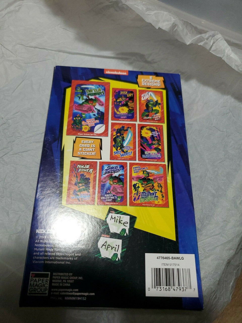 Nickelodeon Rise of the Teenage Mutant Ninja TURTLES 16 Giant Stickers