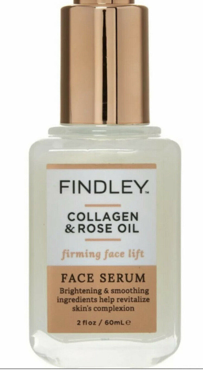 Findley Collagen & Rose Oil Face Serum Firming Face Lift, 2 Oz/ 60ml GW