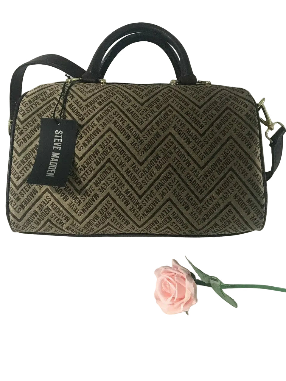 Steve Madden BJACQUE brown satchel crossbody bag