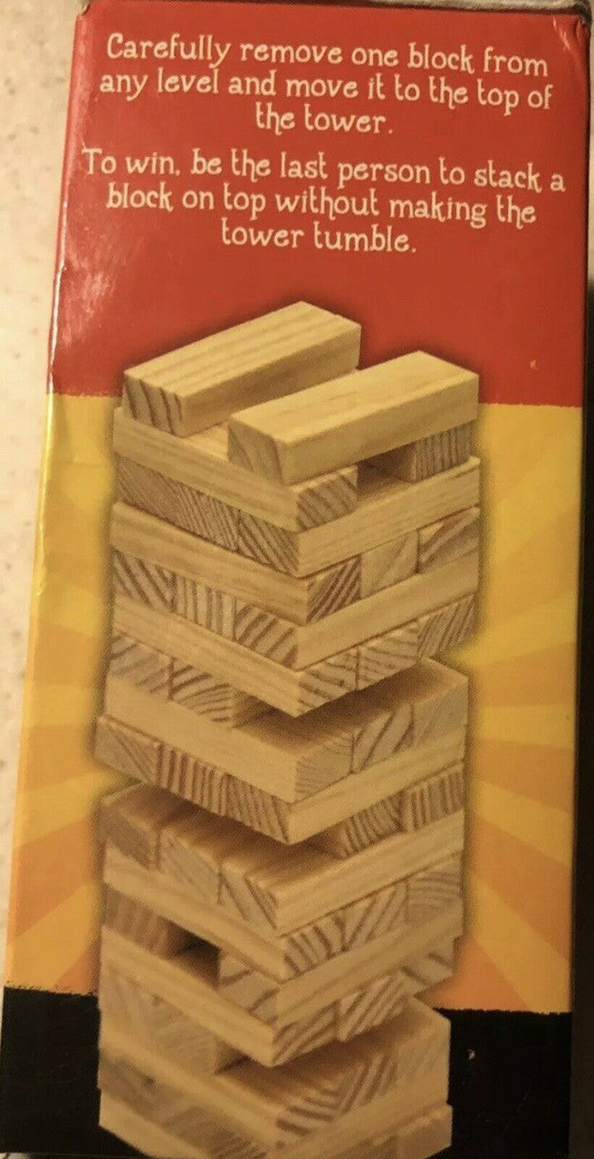 Tumbling Tower Game 36 Blocks 2-4 players age 6+
