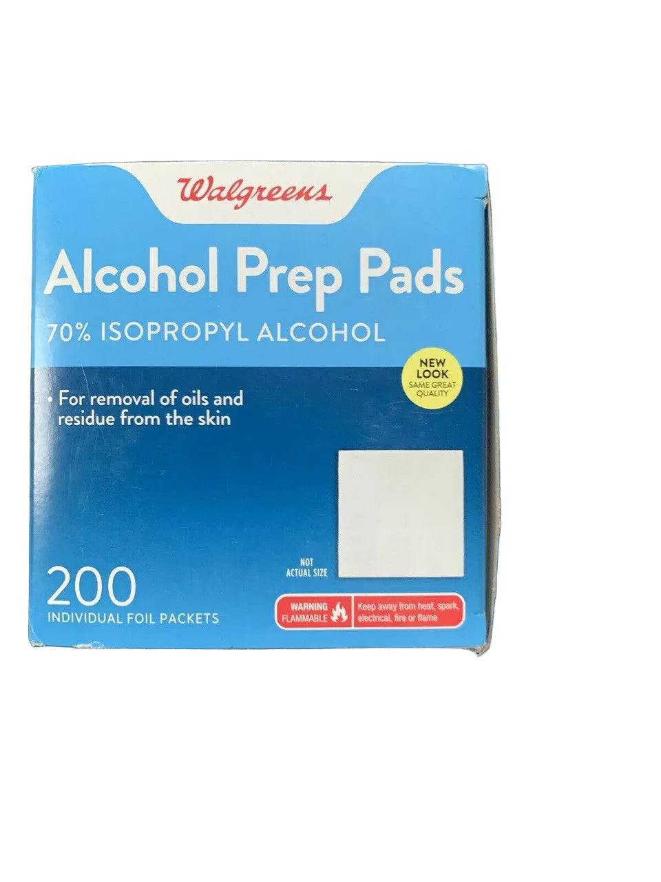 Sterile alcohol prep pads 70% isopropyl 200 count box