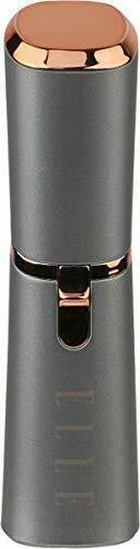 Elle Painless Hair Remover LED Light Portable Compact For Everyday Use Gray Gold