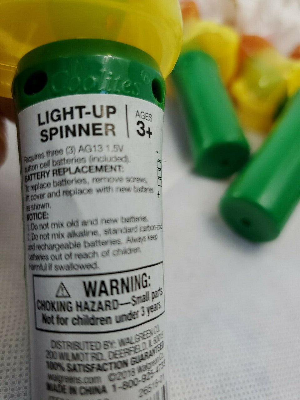CoolLite Light Up Spinner Toy Lion Battery OP Hand Held 3+ Lot of 7