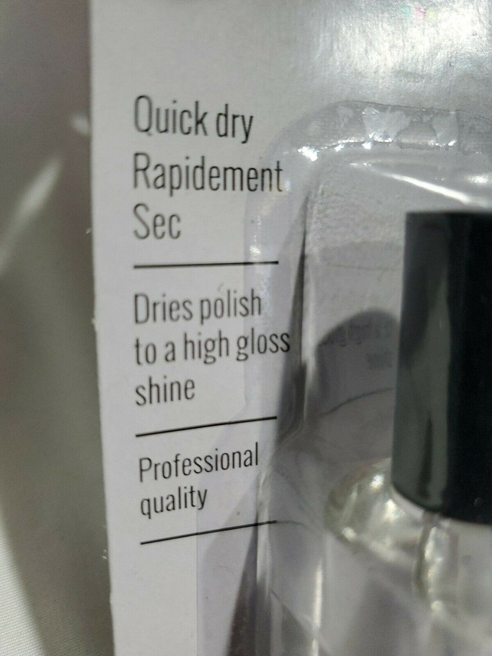 Diamond Cosmetics High Gloss Quick Dry Nail Topcoat, 0.37 oz. Bottles