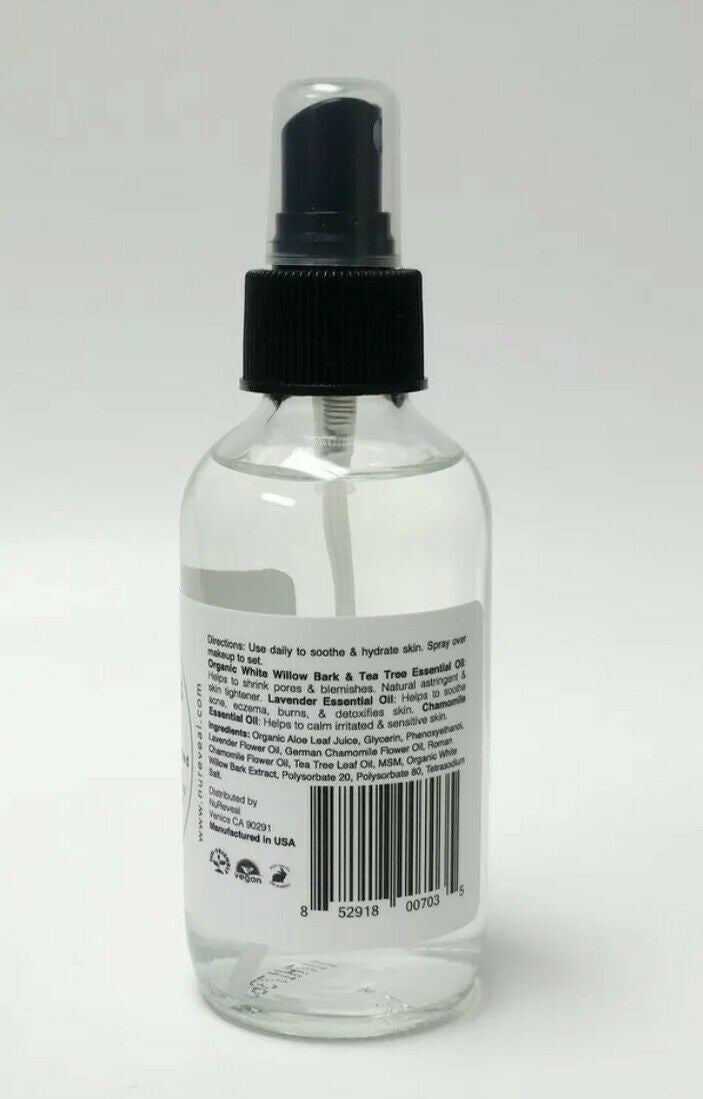 NuReveal Organics Facial Toner Lavender & Chamomile 4 oz