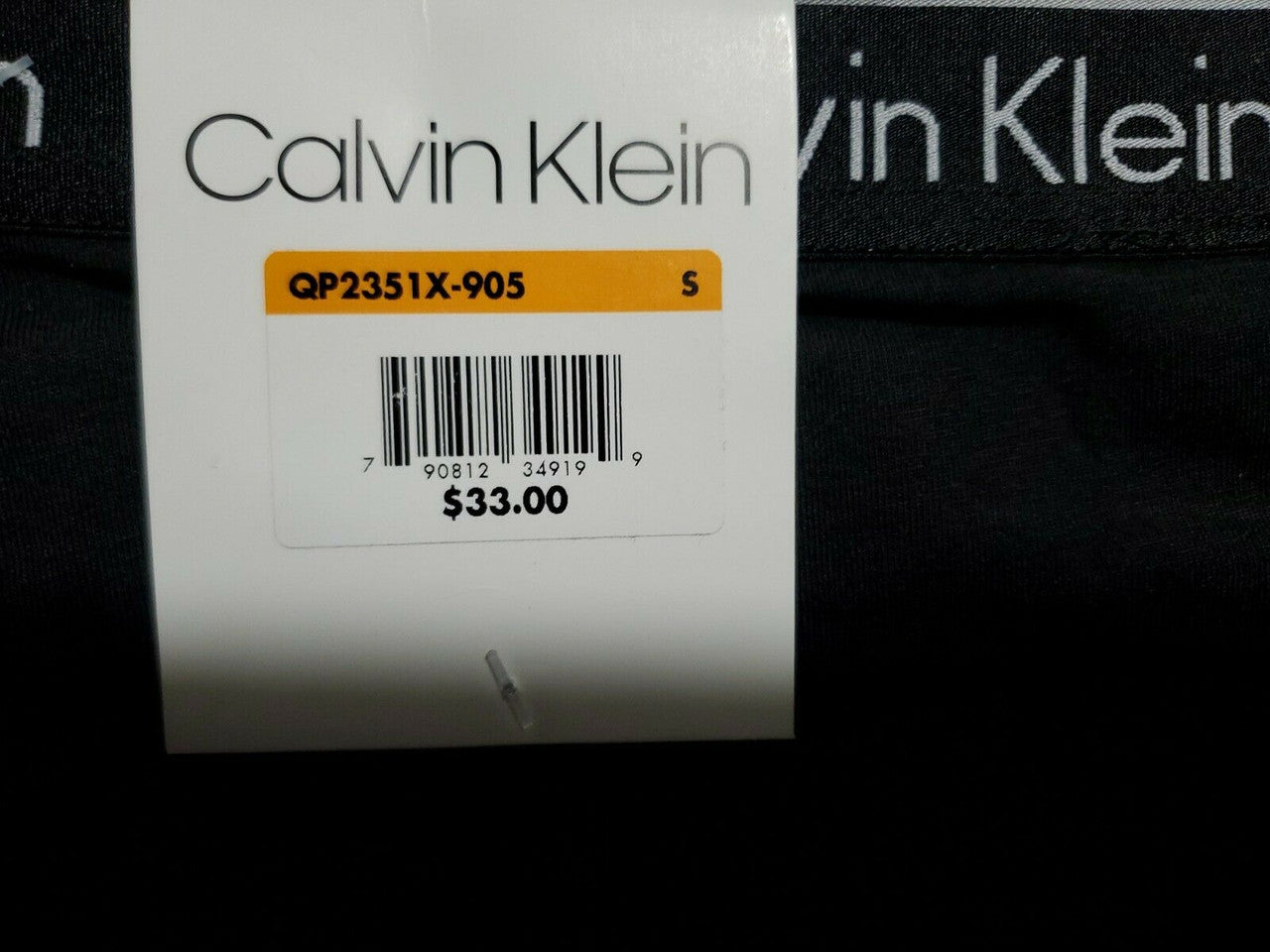 Calvin Klein 3 Pack Black Gray Heather Boyshort Panties Small