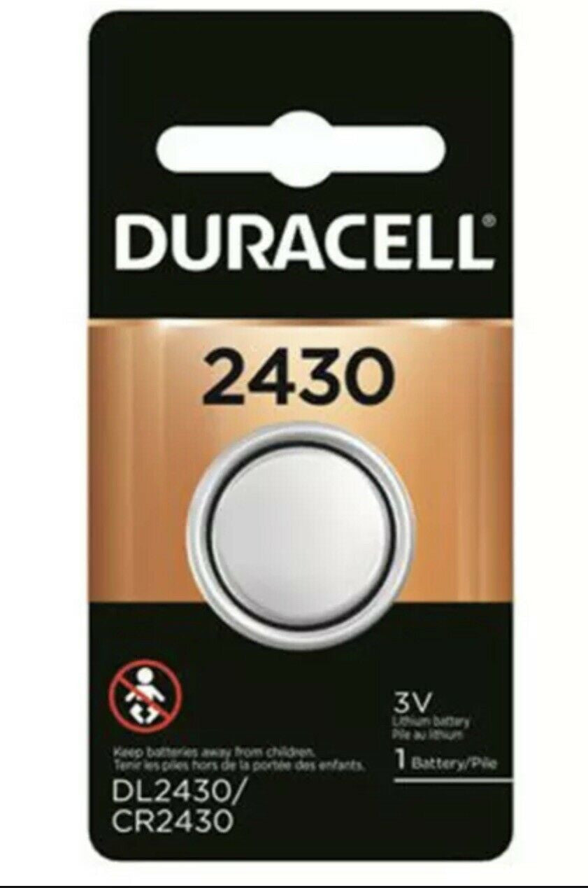 1 DURACELL DL 2430 CR2430 DL2430 3v LITHIUM BATTERY