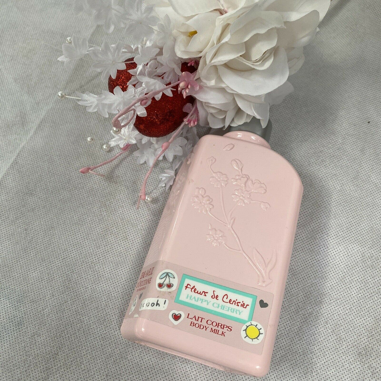 L'OCCITANE En Provence Happy Cherry Body Milk 8.4 fl oz / 250 ml.
