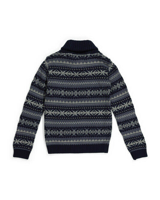 RORIE WHELAN Toddler Boys Shawl Collar Sweater With Hat & Mittens 2T