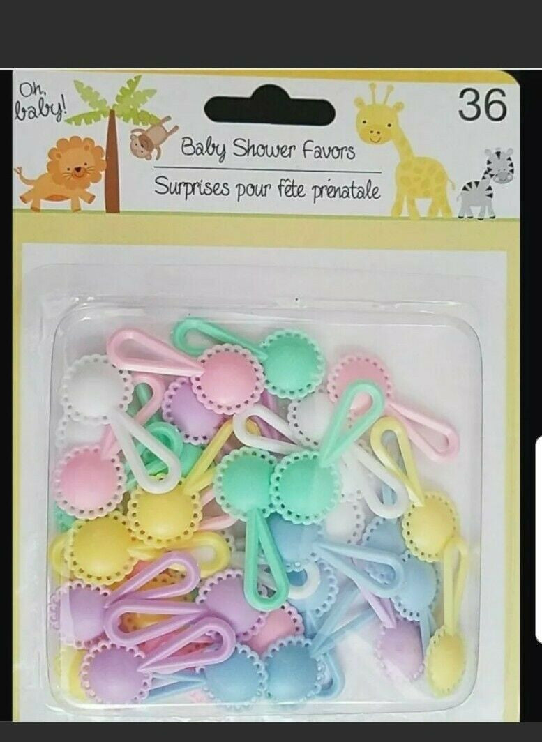 Baby Shower Favors Mini-Rattles