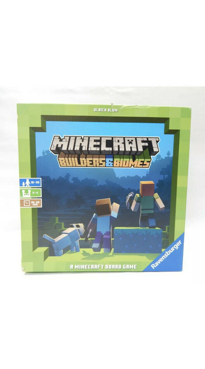 READ Ravensburger Minecraft: Builders & Biomes Strategy Board Game