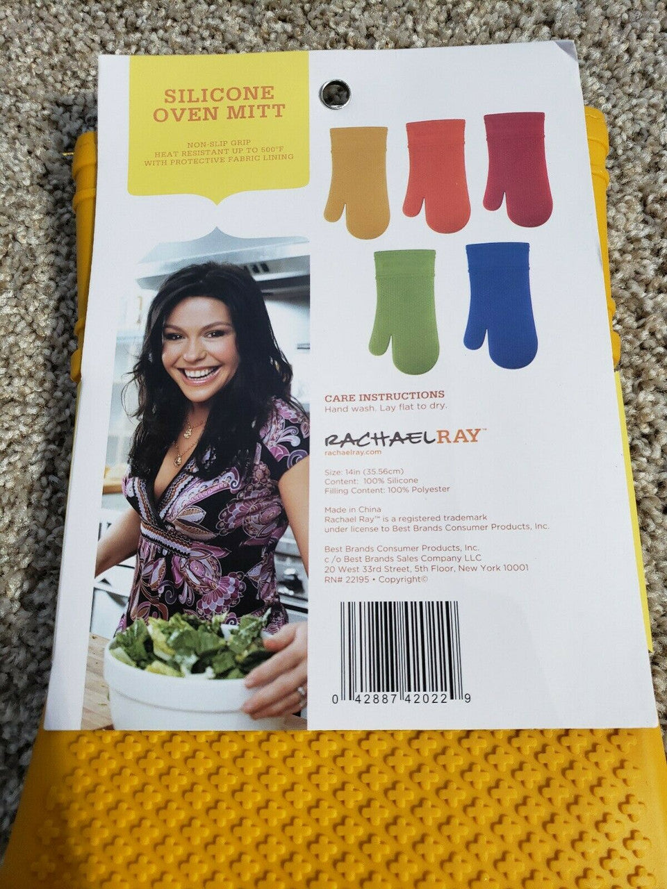 Oven Mitt by Rachael Ray Silicone Professional Quality Yellow