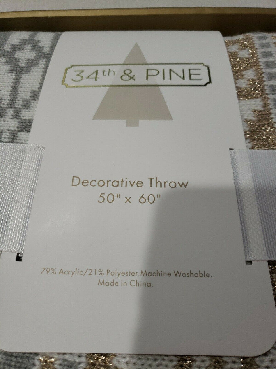 34th & Pine Decorative Throw 50" x 60"