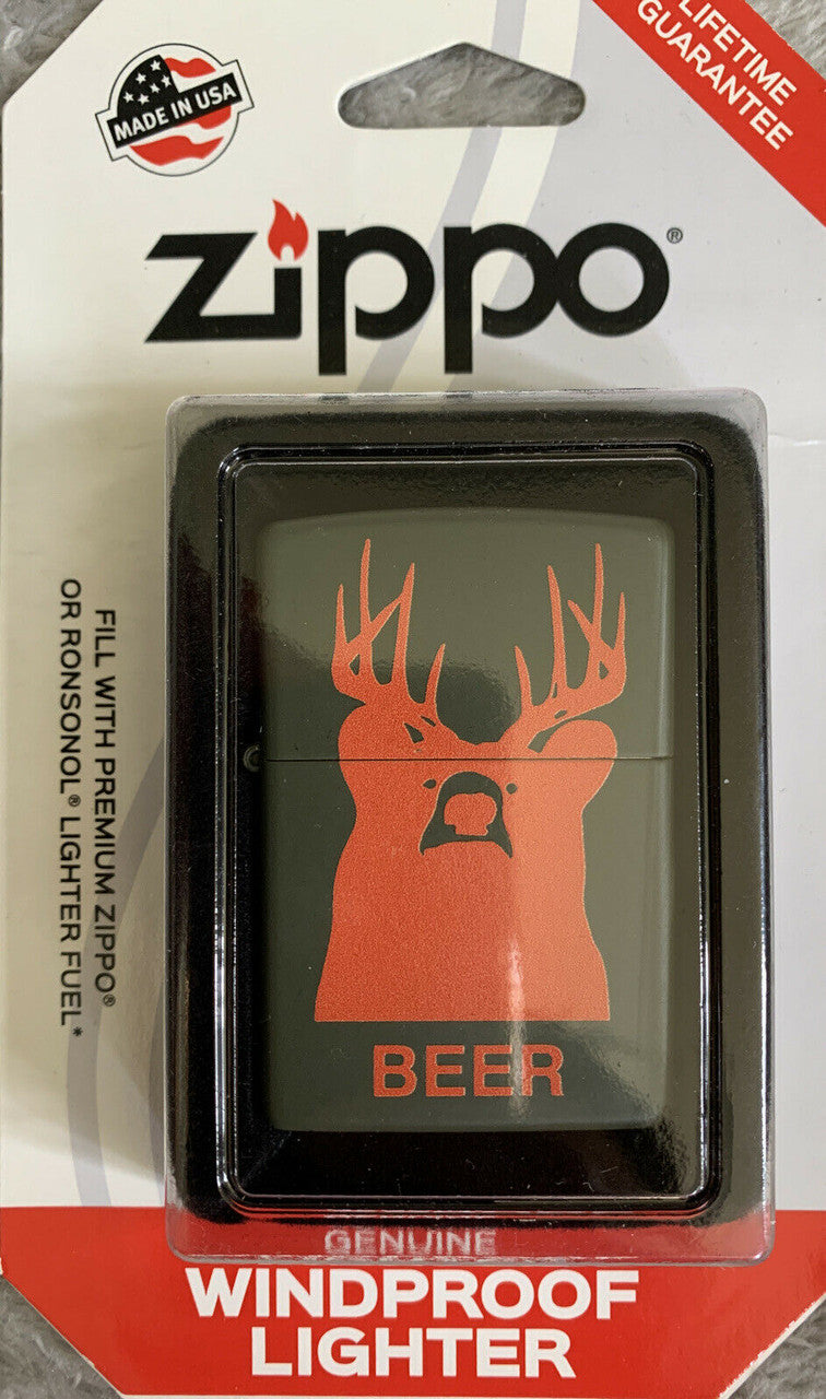 Zippo Genuine Windproof Lighter Beer MADE IN USA