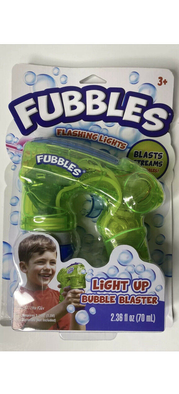 Fubbles Light-Up Bubble Blaster Bubble Making Toy Gun Green Ages 3+ (E)