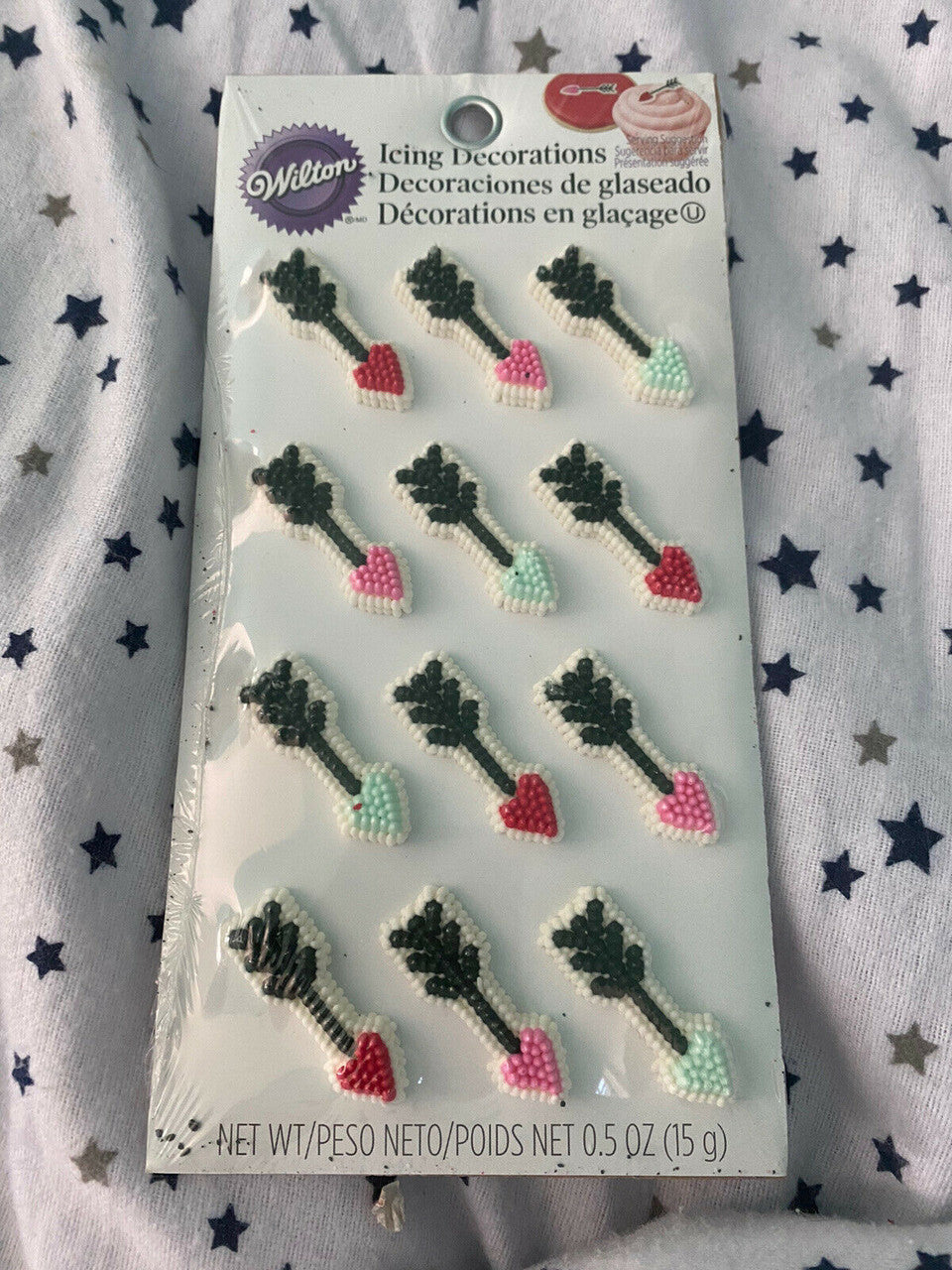 Wilton icing decorations 0.5 oz love arrows