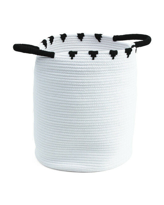 RGI HOME Cotton Rope Hamper 17” X 14”