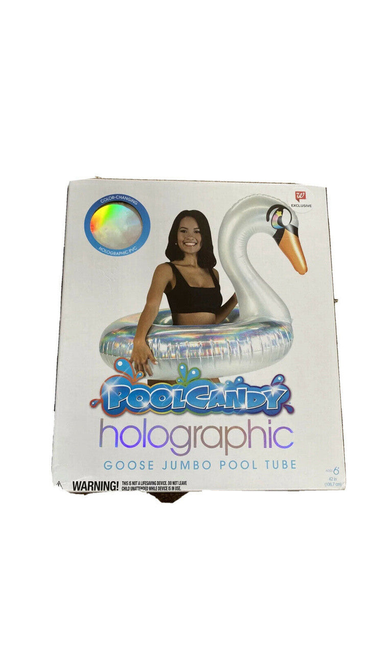 POOL CANDY Goose Swan Jumbo Inflatable Pool Tube Float Walgreens Exclusive