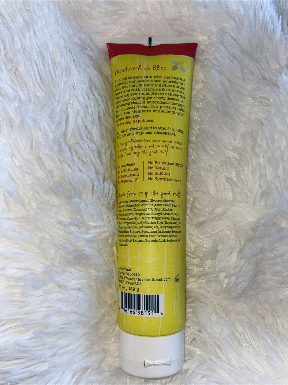 Love & Toast by Margot Elena Body Lotion Honey Nectar 6.7 oz Shea Butter