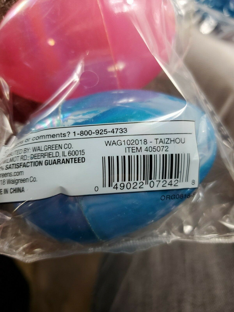 Happy Go Fluffy- 6 Count Large Bright Plastic Easter Eggs 2.16 in Lot of 3 packs