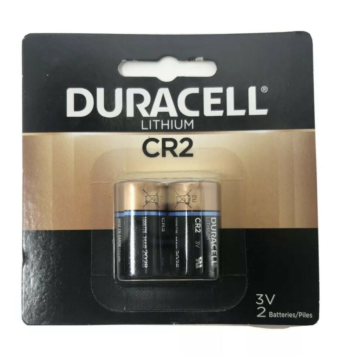 Duracell CR2 Lithium 3V Battery CR17355 ELCR2 2 Batteries In the Package