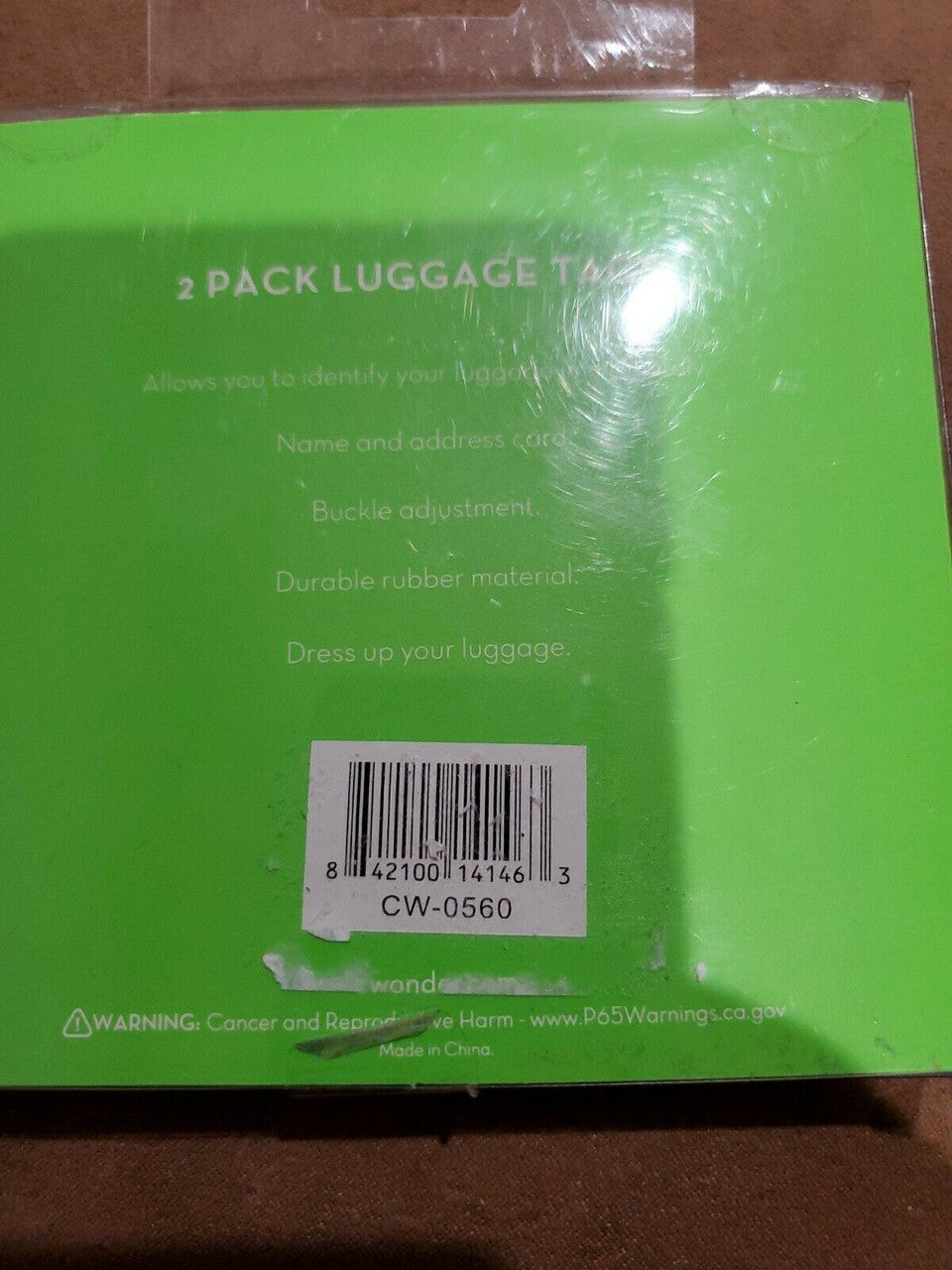 C WONDER 2 Pack of Luggage Travel Tags Pair