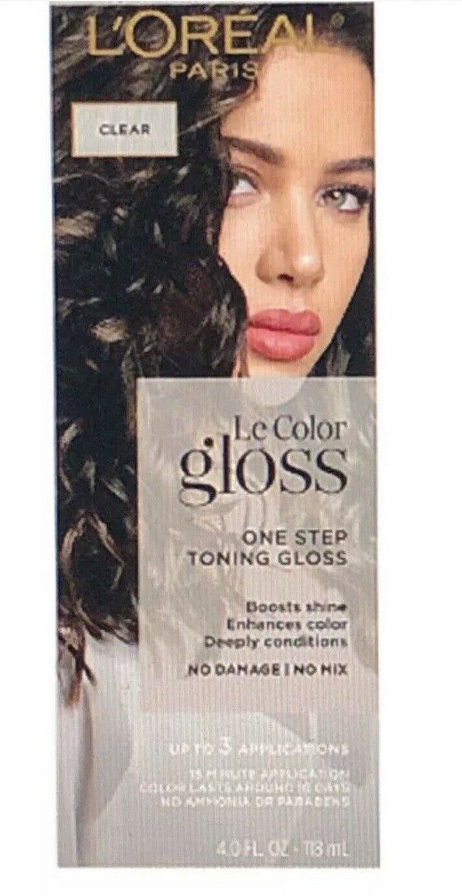 L'Oreal Paris Le Color 1 Step Hair Toning Gloss CLEAR Deep Condition