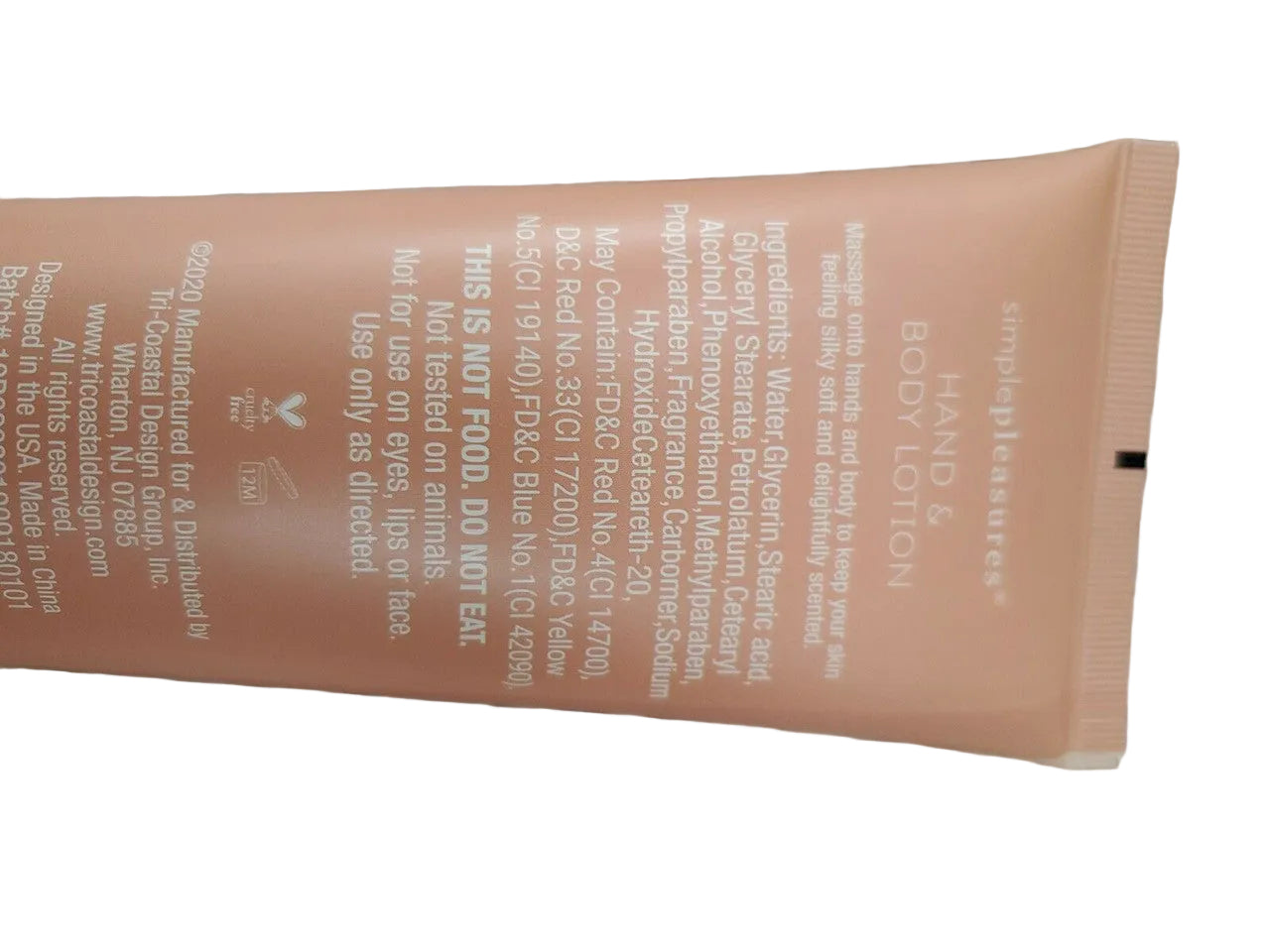 Simple Pleasures Coconut Grove hand and body lotion 8 fl oz tube