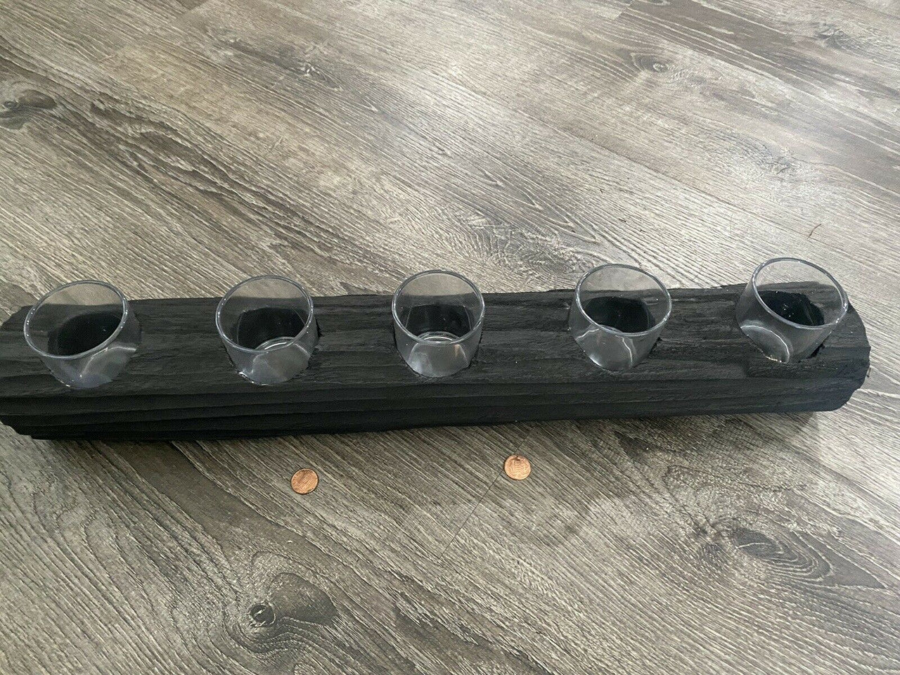 SAGEBROOK HOME 23" Wood Tea Light Holder (5 tea lights)