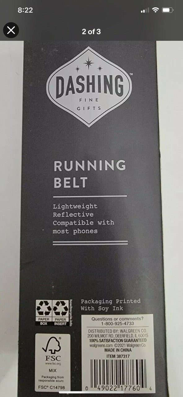 Dashing Women Running Belt Lightweight Reflective Phone Carrier Lime Sealed Gift