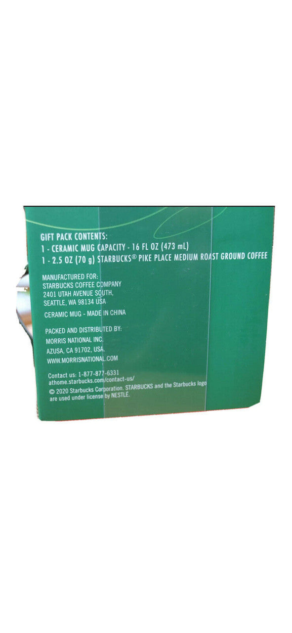 Starbucks 2020 Pike Place Coffee and 16 oz Green Classic Mug Gift Set