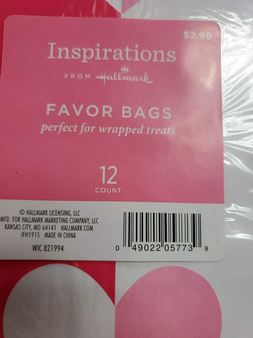 Hallmark Inspirations Valentines Day Treat Bags 84 count 3.5 x 5.5 x 10.5