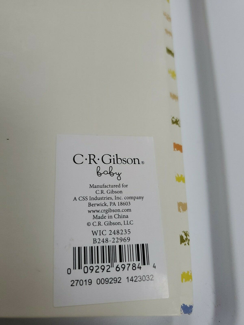 WILD ABOUT YOU CR Gibson First 5 Years Baby Album / Memory Book / Keepsake
