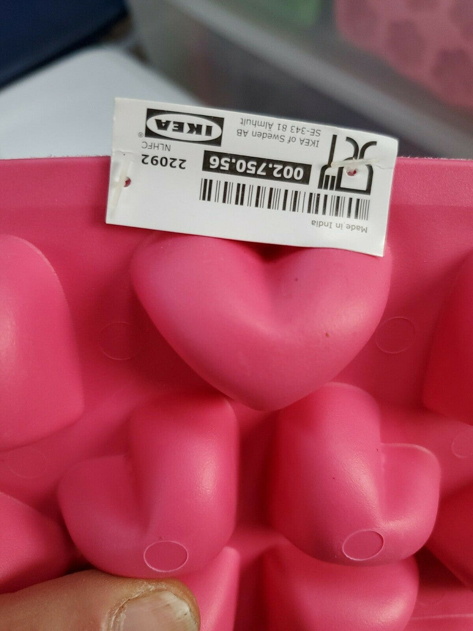 IKEA RED HEART MOLD ICE CUBE TRAYS SYNTHETIC RUBBER LOVE SHOWERS WEDDINGS Used
