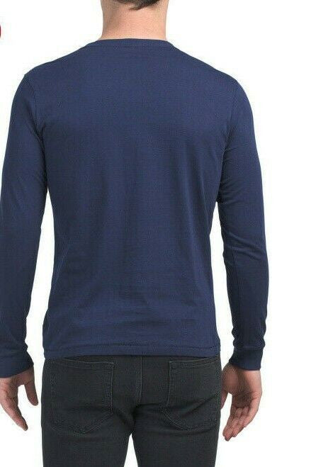 DIESEL Diego Long Sleeve Printed Top Blue Size M