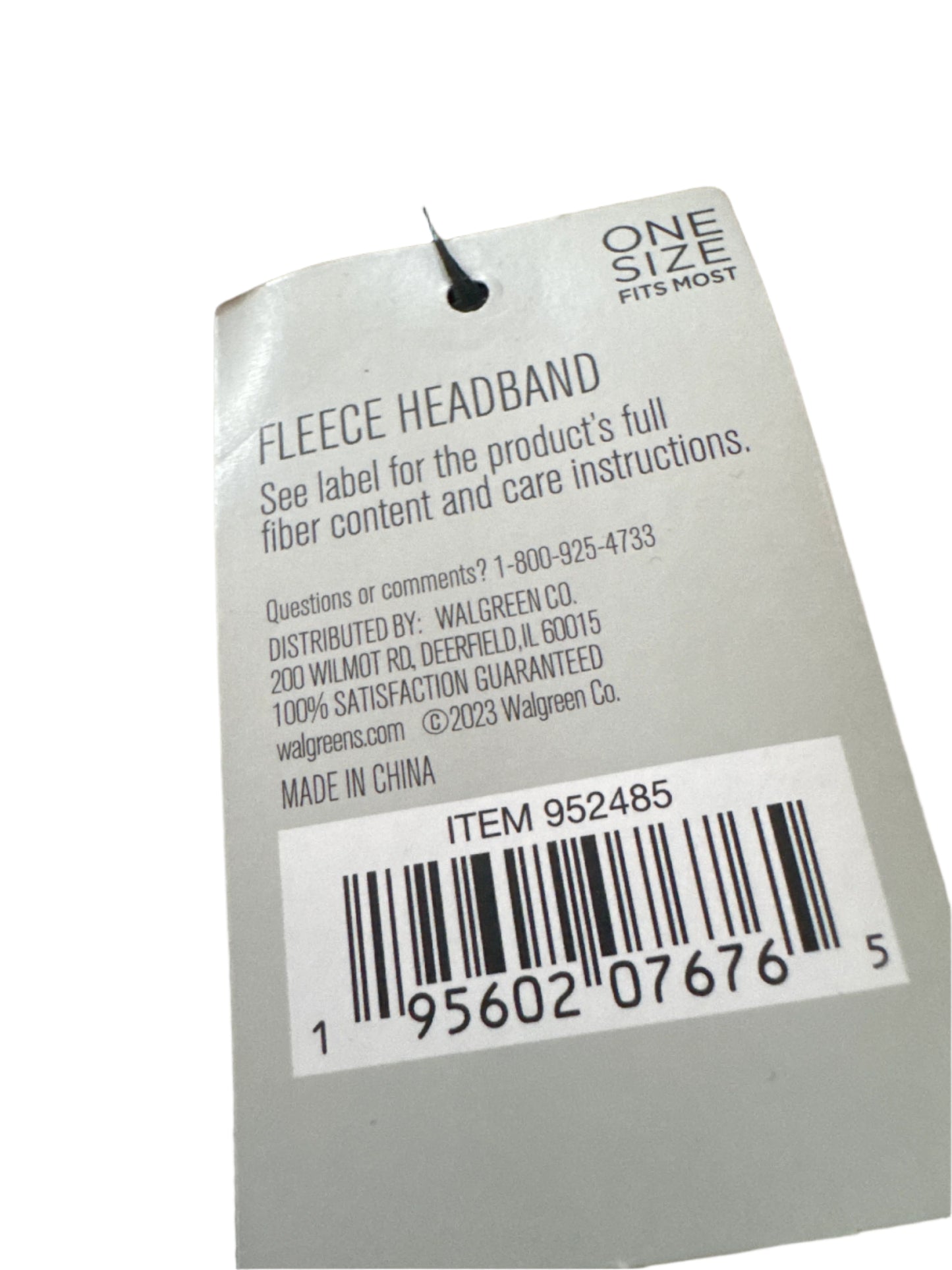 West Loop Fleece Men’s Headbands – 7 Pack, Black, One Size