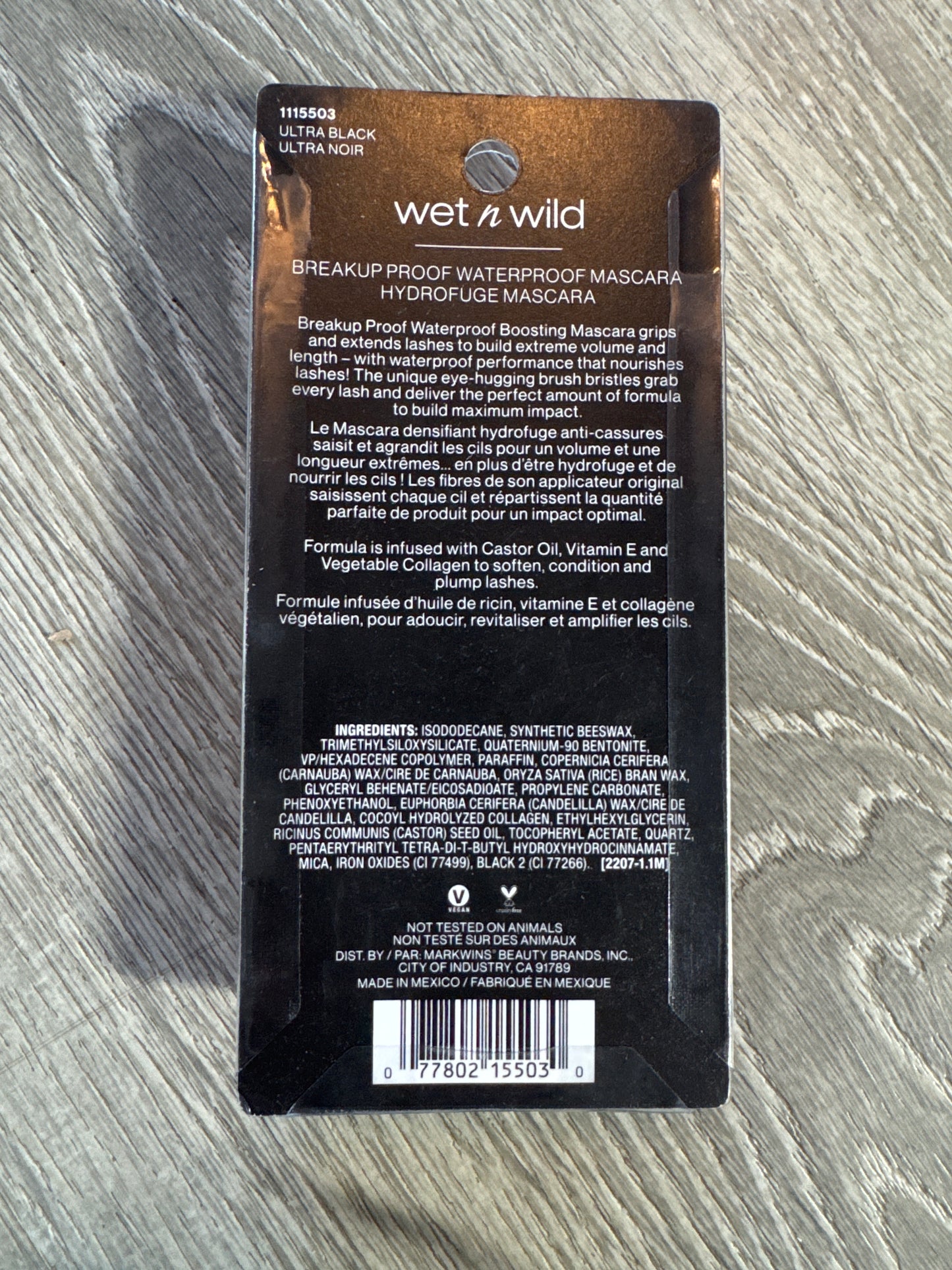 wet n wild Mascara Volumizing, Conditioning, Lengthening, Thickening, Waterproof, Smudge-Proof, Non-Clumping, Cruelty-Free & Vegan - ultra black