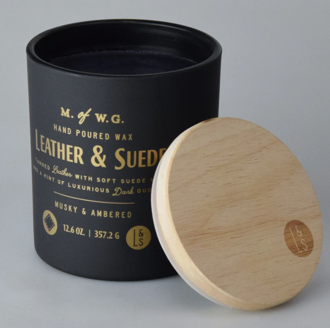 LEATHER & SUEDE Scented Candle 2-Wick 12.6 oz.