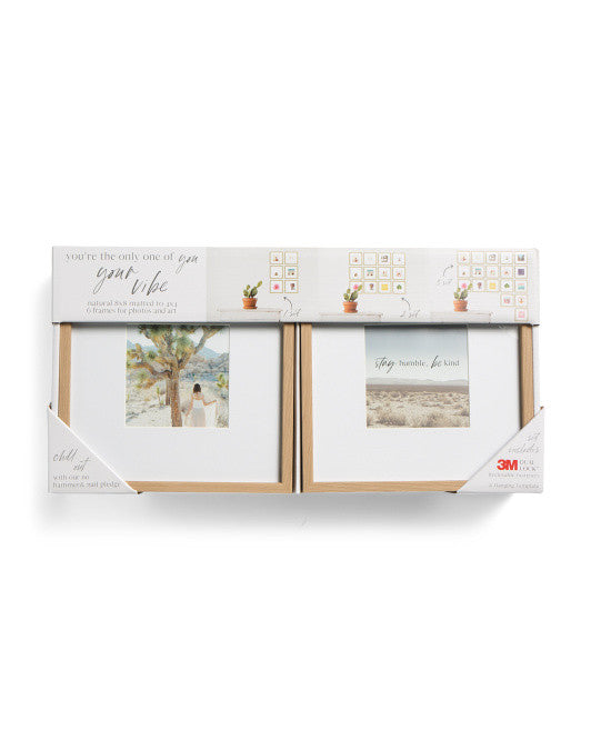ENCHANTE ACCESSORIES Set Of 6 4x4 Matted Portrait Frames